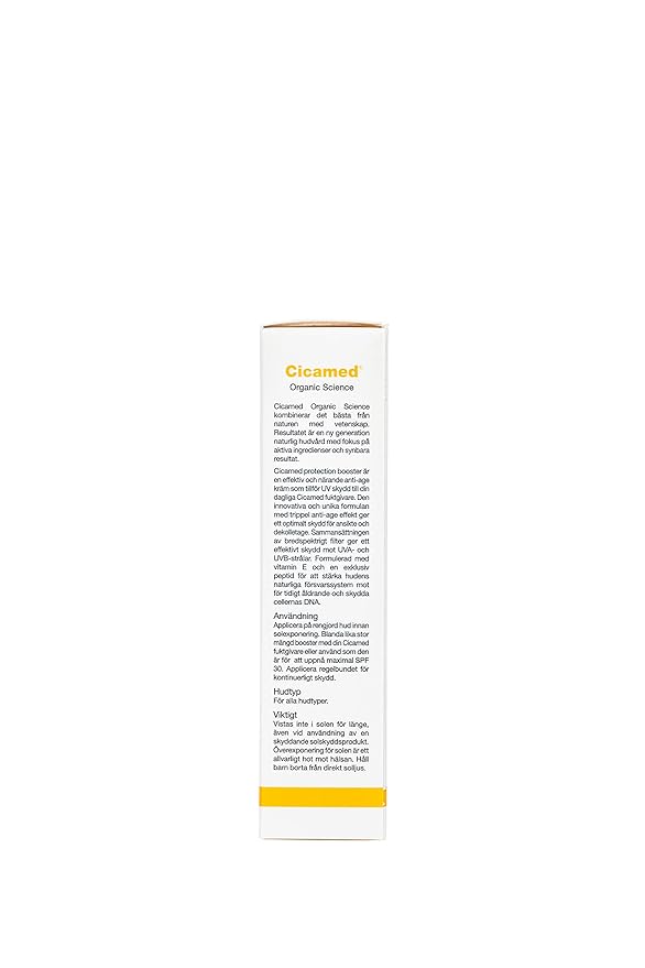 Cicamed Organic Science SPF Booster 30+ Facial Protection UVA/UVB, Anti Pollution Anti-Aging Sunscreen