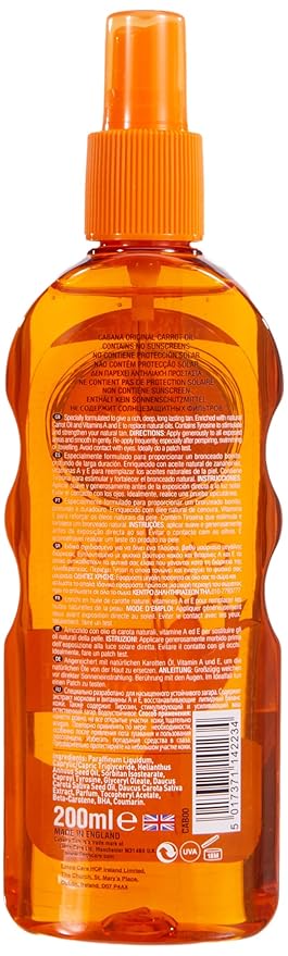 Original Carrot Oil Accelerates Tanning 200ml