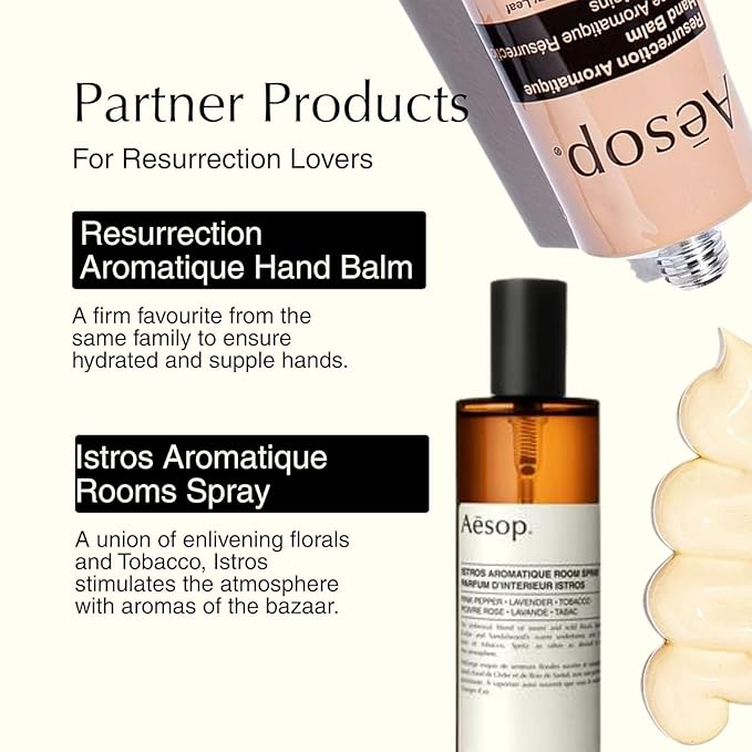 Aesop Resurrection Nourishing Hand Wash | Gentle Cleanser with Mandarin & Rosemary to Replenish & Hydrate Skin | 500mL / 16.9 oz (Pack of 3)