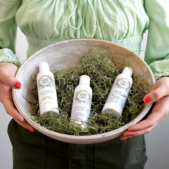 Good For You Girls Three-Step Skincare Gift Set - Cleanser, Toner & Moisturizer for Girls to Teens, Safe, Natural, Plant-Based ingredients. Vegan & Gluten-Free | 3 Piece, 4 oz ea.