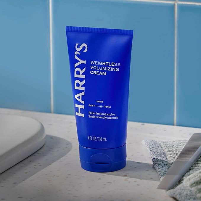 Harry's Weightless Volumizing Cream for Men - 4 fl oz - Lightweight Men's Hair Cream for Thin or Fine Hair