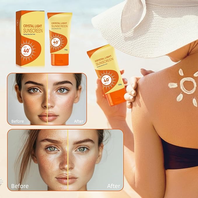 Sunscreen SPF 40+ PA+++ (2 Pack) – No White Cast, Lightweight Facial Sunscreen for All Skin Ton (2PCS)