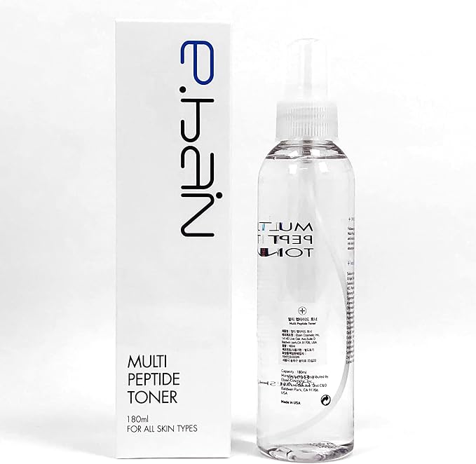Ebain Multi Peptide Toner 180ml 6fl.oz. Korean Skin Care Hydrating & Anti-Aging Mist