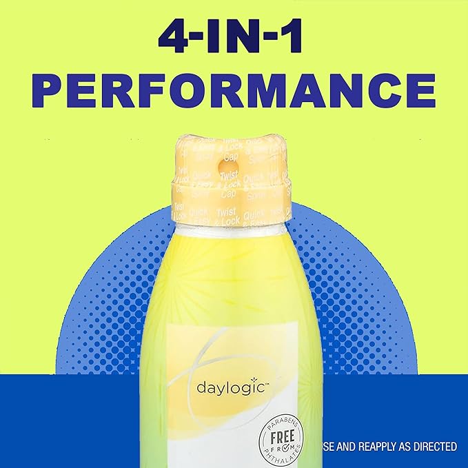 Daylogic After Sun Spray, 3 Pack, Continuous Spray with Aloe and Cooling Menthol, Sunbrurn Relief and Tan Extender, Moisturizes Sun Damaged Skin, Non Greasy, Paraben and Phthalates Free, 5.5 oz. Each