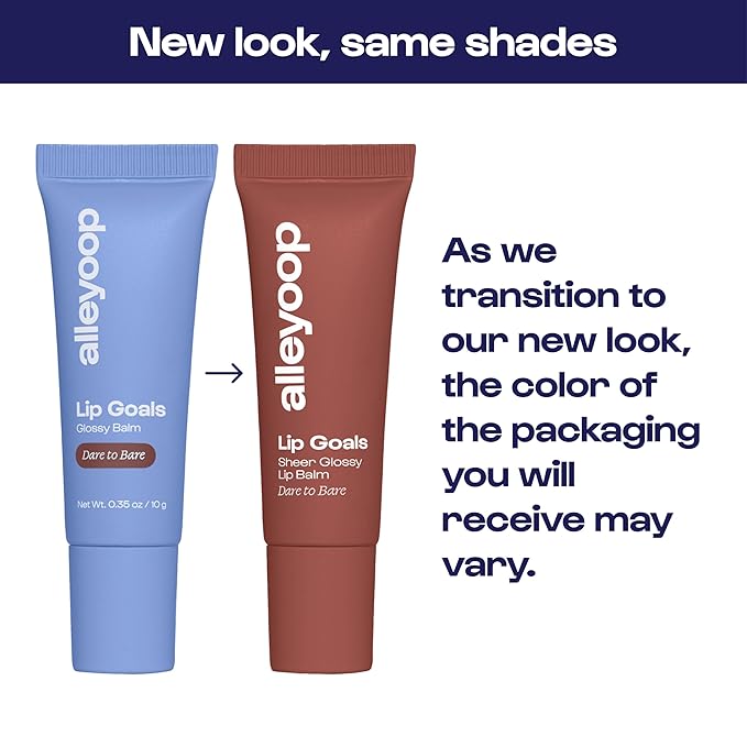 Alleyoop Lip Goals – Moisturizing Lip Balm for Women, Hydrating Lip Care for Dry Lips with Clean Vegan Ingredients, Everyday Treatment for Smooth, Soft, Nourished Lips, Sheer Rosy Brown