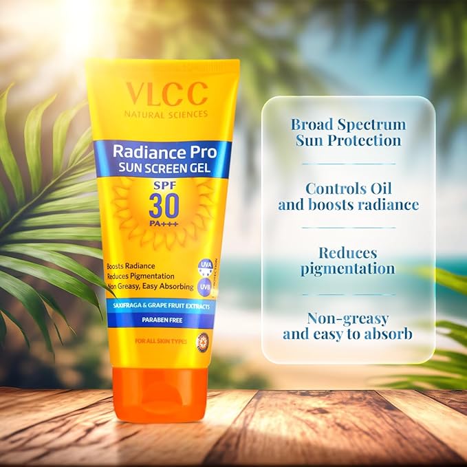 VLCC Radiance Pro SPF 30 PA+++ Sun Screen Gel(100gm)