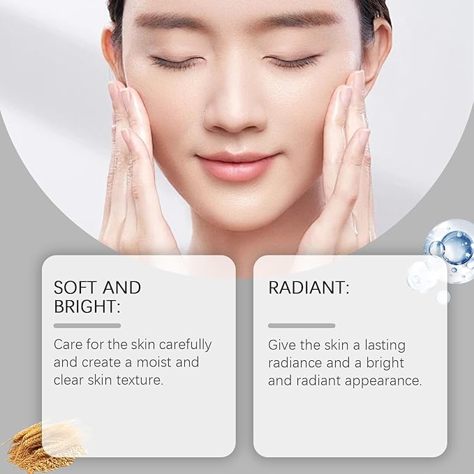 Niacinamide & Rice Water Toner, with Hyaluronic Acid & Panthenol, Hydrating Facial Essence for All Skin Types, Helps Improve Skin Texture & Radiance, 3.38 fl oz