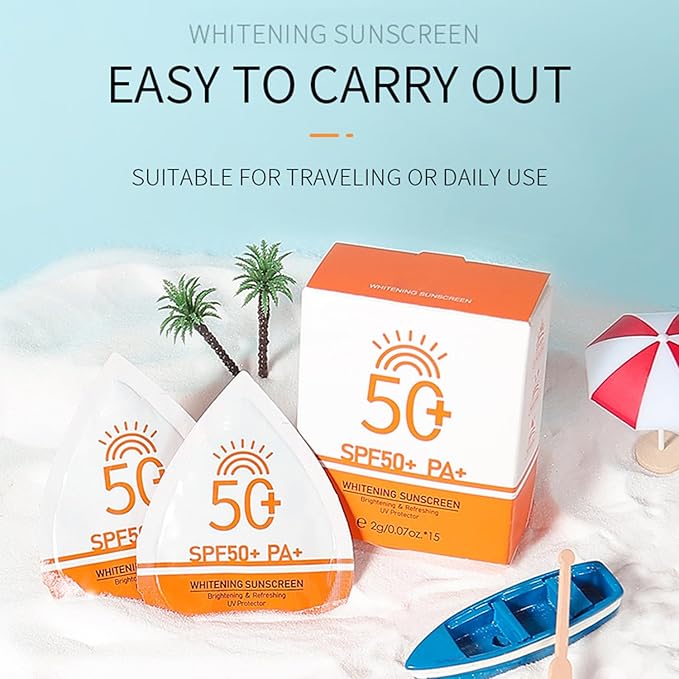 Mini Sunscreen Bulk, 30 Pcs SPF 50+ Mini Sunscreen Travel Size For Face & Body, Sunscreen Packets Party Favor, Bulk Sun screen, Waterproof & Non-Greasy, Perfect for Thank You Gifts & Beach Must Haves