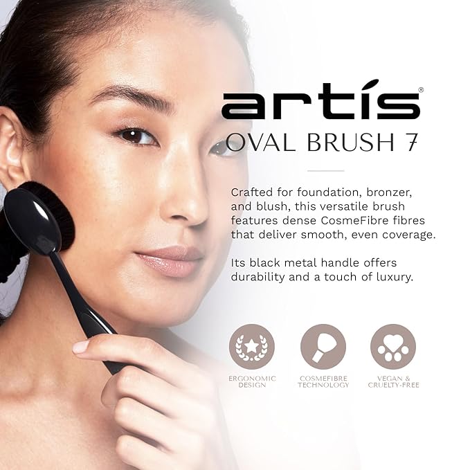 Artis Elite Oval Brush 7 - Black, 1 Pc Makeup Brush