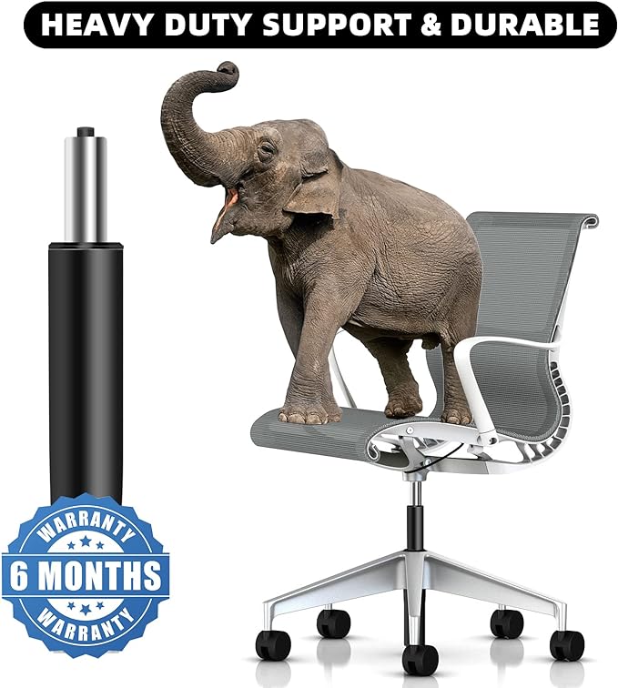 Office Chair Cylinder Replacement,Heavy-Duty Highest End Class 4 Hydraulic Pneumatic Piston, Universal Size Fits Most Chairs