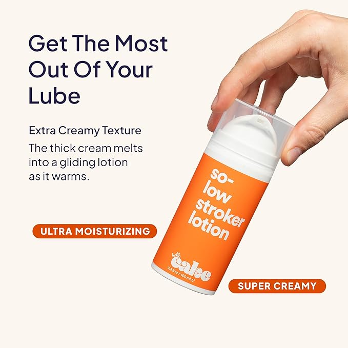 Hello Cake So-Low Stroker Lotion - Below the Belt Men's Solo Cream for Bator Bros, 1.7 fl oz