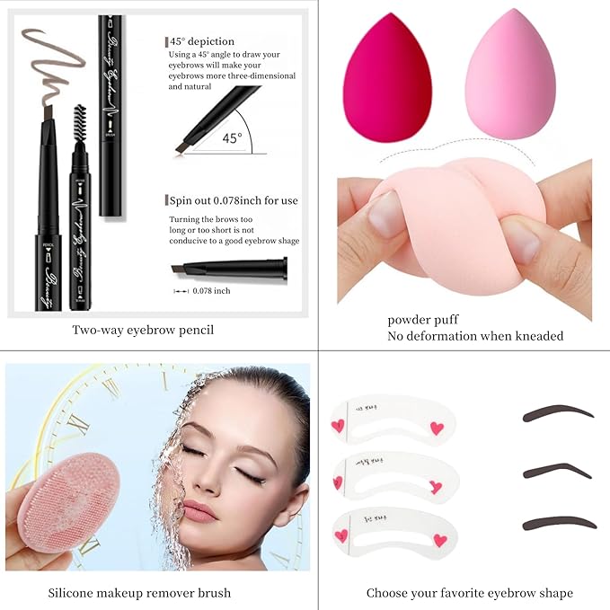 Makeup Kit for Teens Set For Women Festival Makeup Kits Makeup Sets Gift For Teens Girls Gift Travel Makeup Set Eyeshadow Palette Foundation Concealer Lipgloss