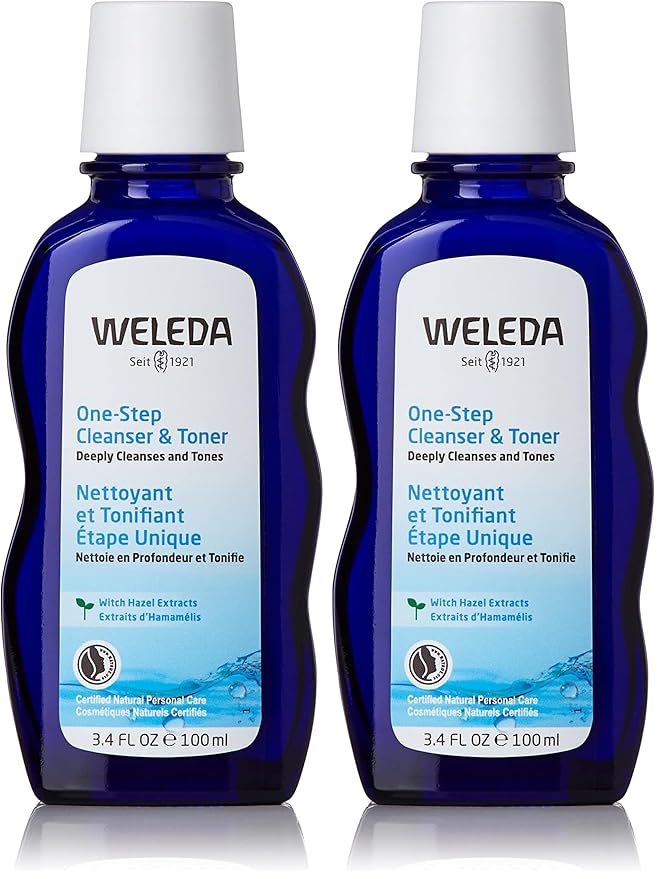 Weleda One-Step Face Cleanser & Toner, 3.4 Fl Oz (Pack of 2)