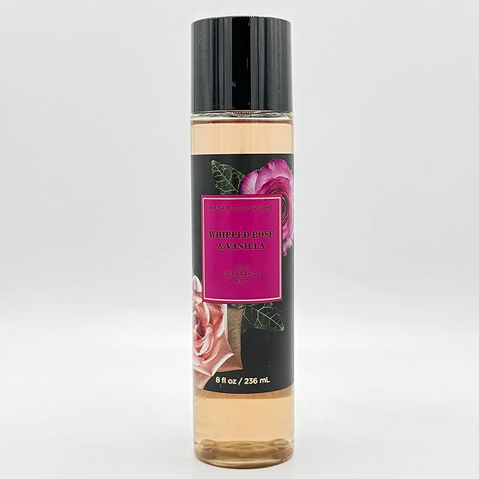 Bath & Body Works Whipped Rose & Vanilla 3-Piece Gift Set | Includes: Fine Fragrance Mist, Body Wash and Ultimate Hydration Body Cream