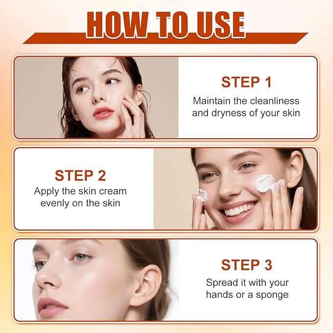 2Pcs Five Vitamin C Face Cream and Conceals, 2025 NEW VC Cream for Face, Fivefold Vitamin C BB Creams, Lightweight Long Lasting