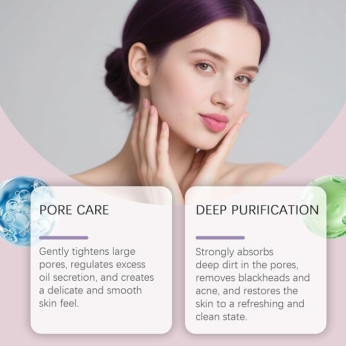 2PC Centella Clay Stick, Centella Pore Minimizing Mask, Face Moisturizes Oil Control Blackhead Remover, for All Skin Men Wome