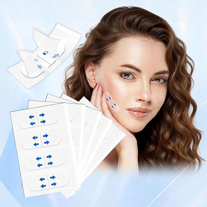 NBF Face Tape Lifting Invisible,Face Lift Tape Invisible for Sagging Skin, Instant Facelift Tapes for Women, Neck, Jowls Lifts Sagging Skin, Visible Results in Seconds, Concealed Makeup Tape-ABC