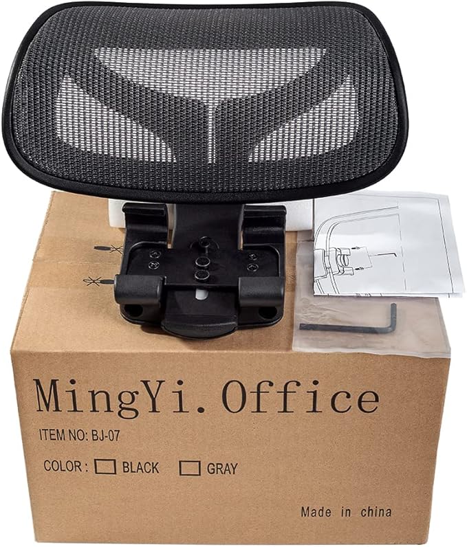 MingYi.office New Headrest for Herman Miller Classic and Remastered Aeron Office Chair Black/Graphite Headrest Only - Chair Not Included (for Remastered Aeron)