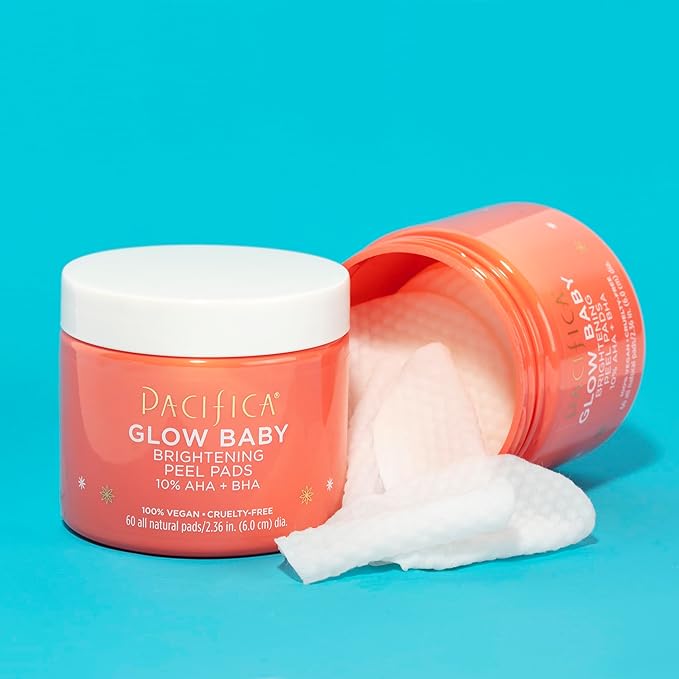 Pacifica, Peel Pads Brightening Glow Baby, 60 Count