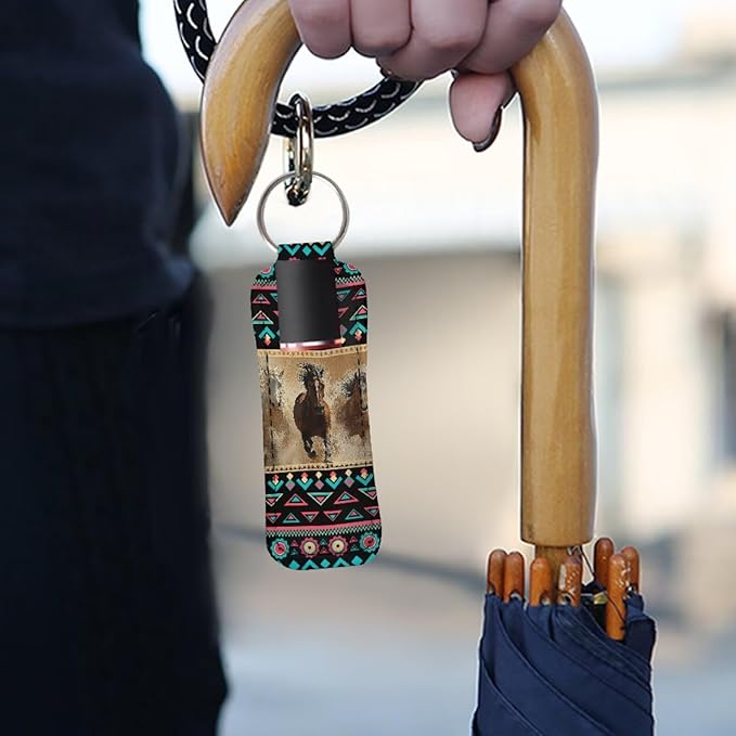 Pensura Chapstick Holder Keychain Fashion 5 Pcs Car Keychain Holder Portable Chapstick Holder Keep from Scratched and Dust