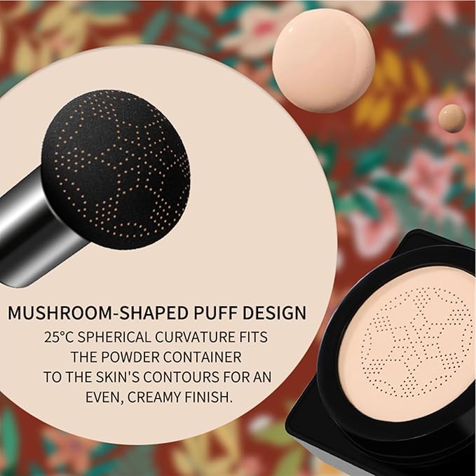 Bb Cream Cushion Foundation - BB Cream, Head Air CC Creams, Waterproof Makeup Foundation | Sweat-Proof | Makeup Primer With s Brush For Even Skin Tone