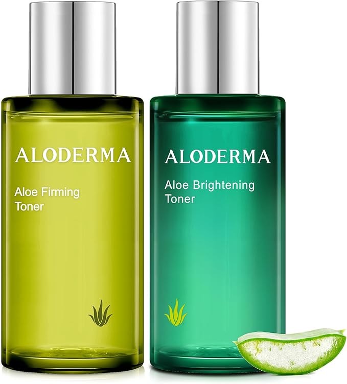 Aloderma Aloe Toner Set, 2 Pieces - Firming, Brightening Toners