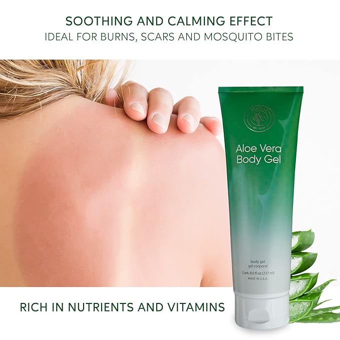 L'eudine Aloe Vera Gel Pack of 3 8Fl Oz Premium Aloe Vera for Hair, Face and Body Rich in Nutrients and Vitamins Ideal for Burns, Scars, Massage Hydrating and Soothing