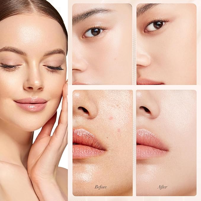 Liquid Foundation, Moisturizing Light Foundation, Matte Long-Lasting Cushion Concealer, Gauze Beauty LiquidFoundation (Matte 03 Natural)
