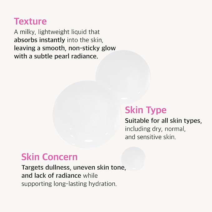 KLAVUU Hydrating Milky Toner with Pearl & Niacinamide – Facial Toner for Skin Glow, Wrinkle Care & Moisture Balance, Korean Skincare (4.76oz)