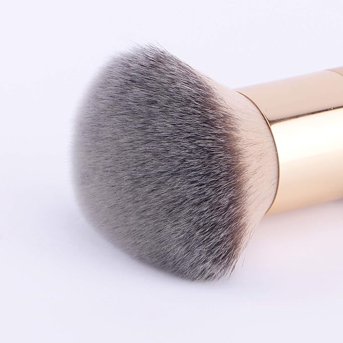 ANNE'S GIVERNY Makeup Foundation Sponge Brush Bronzer Loose Powder Blush Finish Airbrush Buffer Contour Kabuki Blender (Bamboo)
