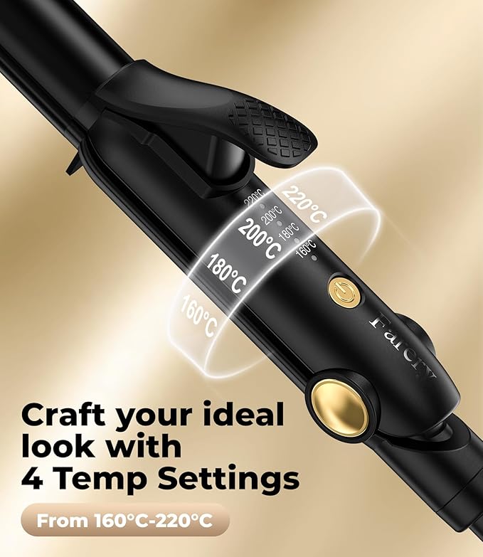 Farery Curling Iron 1 Inch & Flat Iron, 2-in-1 Europe Compact Travel Size Curling Wand, Dual Voltage Mini Hair Straightener with 4 Adjustable Temp for Short Hair