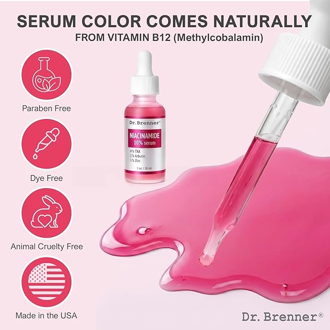 Niacinamide serum10% + TXA 4%, Tranexamic Acid Dark Spot Corrector with Zinc 1% & Arbutin 2% - Brightening Serum for Hyperpigmentation, Acne Scars, Uneven Skin Tone, Glass Skin