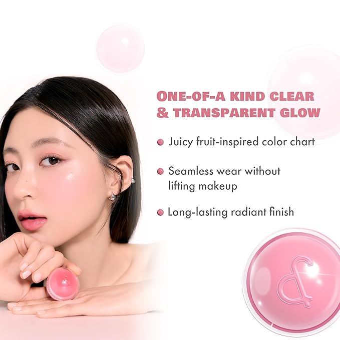 rom&nd JUICY ROLL CHEEK 03 White Peach | K-Beauty Liquid Blush for Clear, Dewy Glow | Effortless Roll-On Application | Long-Lasting & Hydrating