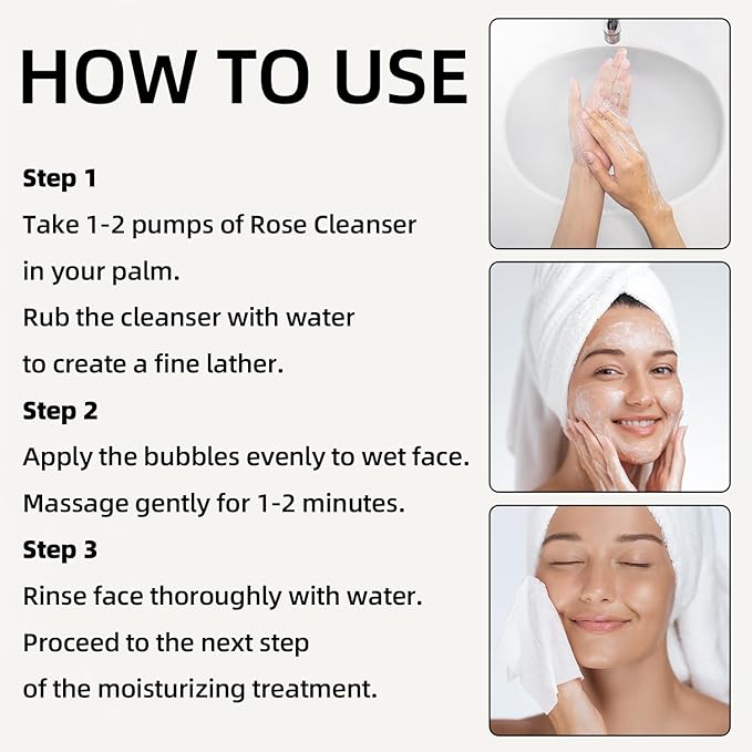 Rose Water Face Toner, Moisturizing & Anti-Aging for All Skin Types (10Fl oz)