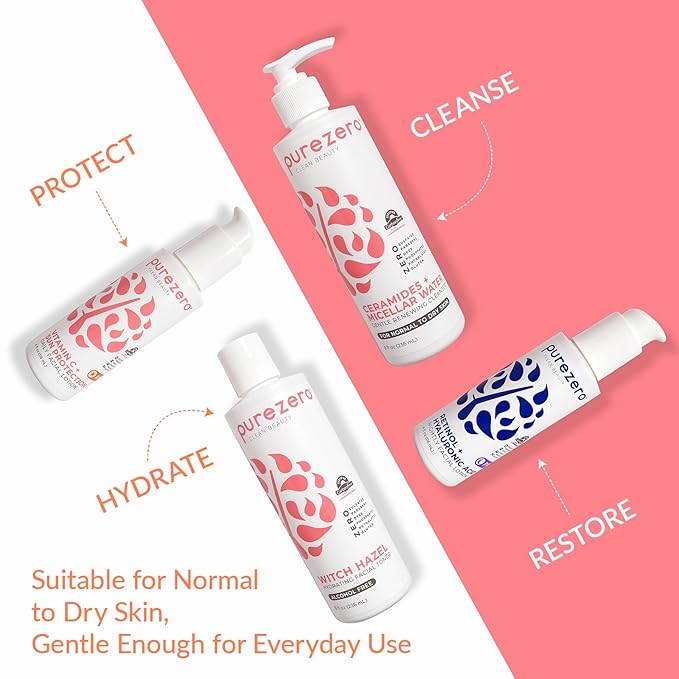 Purezero Moisturizing Night Cream – Hydrating & Anti-Aging Face Moisturizer with Pure Ingredients, Paraben-Free, Vegan, Cruelty-Free, 4 oz
