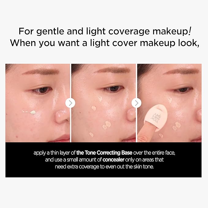 JUNG SAEM MOOL Skin Setting Tone Correcting Base 1.35 Fl Oz, Green Tone Redness Corrector Makeup Primer, Soothing Cica Formula, Flawless Base for Even Skin Tone, Long-Lasting Hydration, Korean Makeup