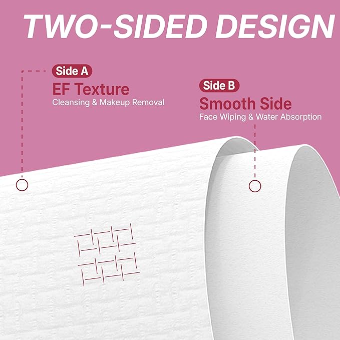 Mother's Day for Mom from Daughter Son, Disposable Face Towels XL 50 Count, Ultra Soft Facial Tissues for Sensitive Skin, Makeup Remover Dry Wipes, Best Mom Birthday Gift Ideas