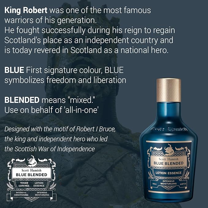 Scott Hamish Blue Blended Lotion Essence + Blue Blended Toner Essence Bundle