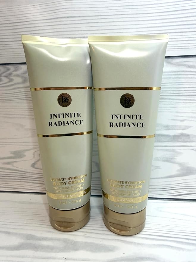 Bath & Body Works Infinite Radiance Ultimate Hydration Body Cream 8 Ounces Pack of 2