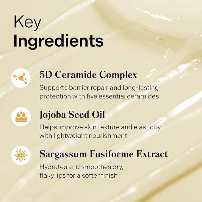 Torriden SOLID In Ceramide Lip Essence 0.37 fl.oz * 3 (Pack of 3) | Moisturizing Lip Essence for Glowy, Plumped, and Radiant Lip | Gift for Women | Korean Lip Balm (Jelly Case Key Chain Included)