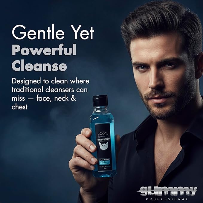 Gummy Professional Face Tonic - Hydrating Facial Toner with Green Tea Extract - Refreshing Cleansing Water that Helps Prepare Skin for Moisturizer - Daily Care by Men and Women - All Skin Type - 250ml
