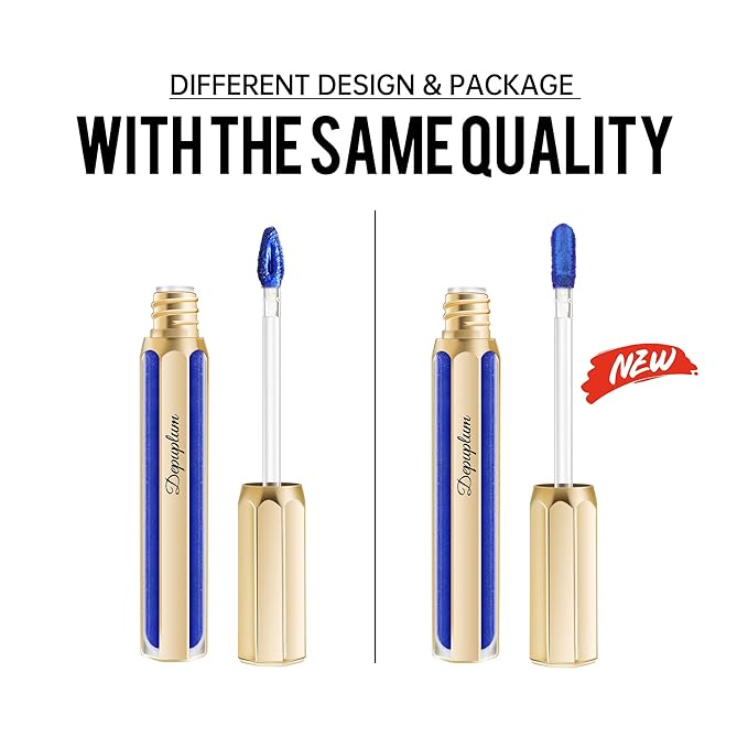 Bronze Lipsticks for Women Metallic Lipstick Long Lasting Non Stick Cup Lip Gloss, Metal Shine Lightweight Hydrating Full Coverage Lip Color, DP103 Fantasy