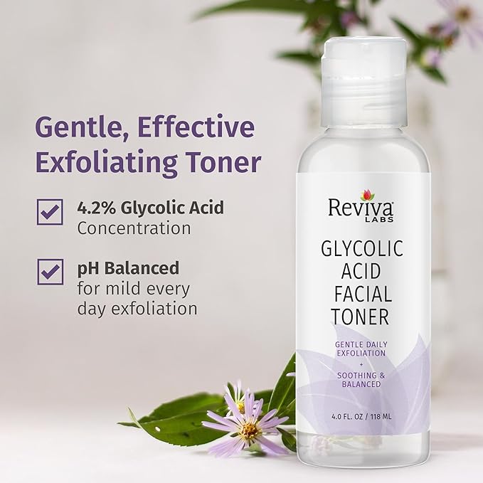 REVIVA Toner Glycolic Acid, 0.85 Pounds
