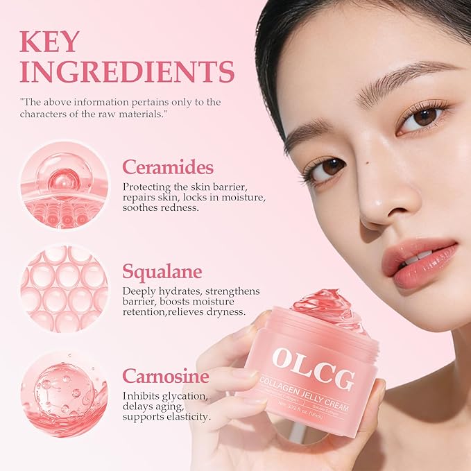 Collagen Jelly Cream – A Gel-Textured Moisturizing Cream For Radiant And Plump Skin – Contains Hydrolyzed Collagen And Sodium Hyaluronate – Suitable For Daily Use