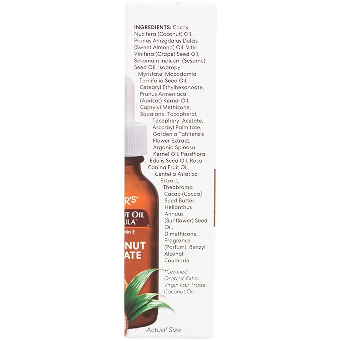 Palmer's Coconut Oil Formula Coconut Monoi Luminous Hydration Facial Oil,1 Ounce,(Pack of 2)