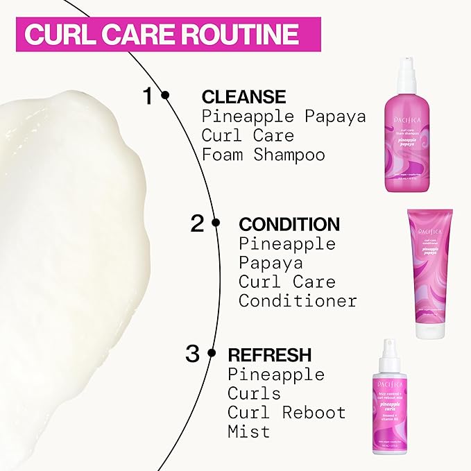 Pacifica Conditioner Curl Care Pineapple Papaya, 8 Fl Oz