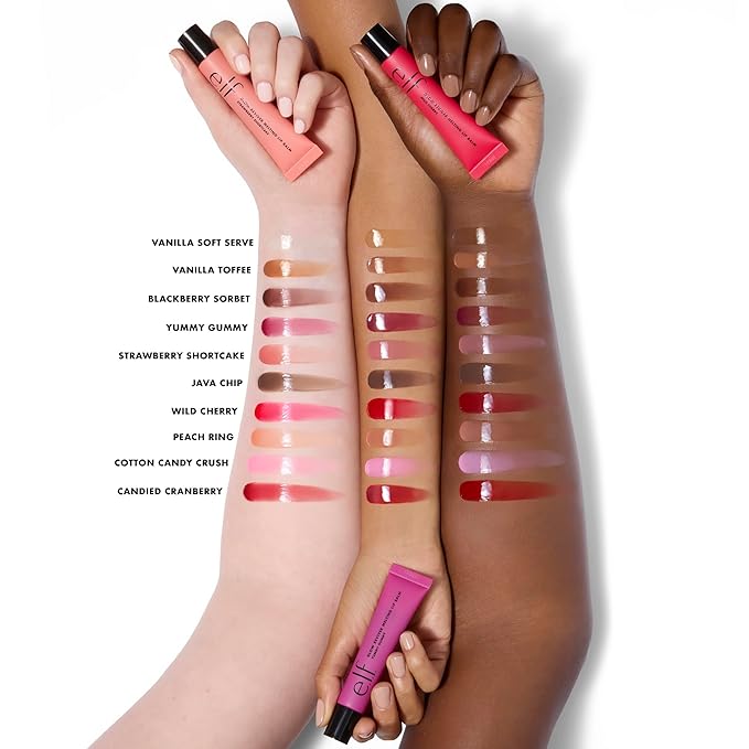 e.l.f. Glow Reviver Melting Lip Balm,Hydrating Tinted Lip Balm For A Glossy Finish & Soft,Supple Lips,Vegan & Cruelty-Free,Yummy Gummy,(Pack of 2)