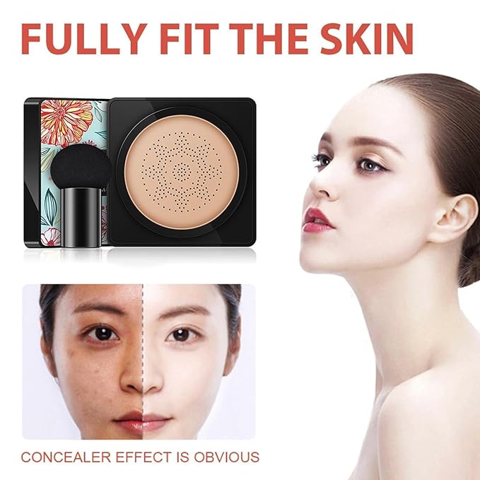 Linasi Clear Cover Beauty Cream - Air Cushion CC Cream, Moisturizing Concealer, Long Lasting Makeup (A-Lvory)