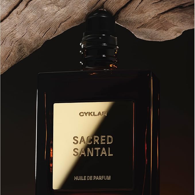 CYKLAR Perfume Oil for Skin – Sacred Santal Scent – Warm & Sophisticated Perfume Fragrance with Bergamot, Amber & Musk Notes – Travel-Friendly 30ml