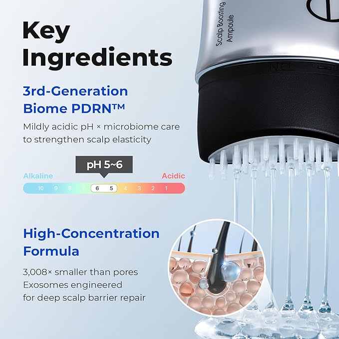EPAIS Scalp Boosting Serum 150ml, Comb Applicator Scalp Ampoule with 38 Brush Tips, Clinically Tested Dandruff & Flake Reduction, Biome PDRN Exosome, Korean Hair Care (5.07 fl.oz)